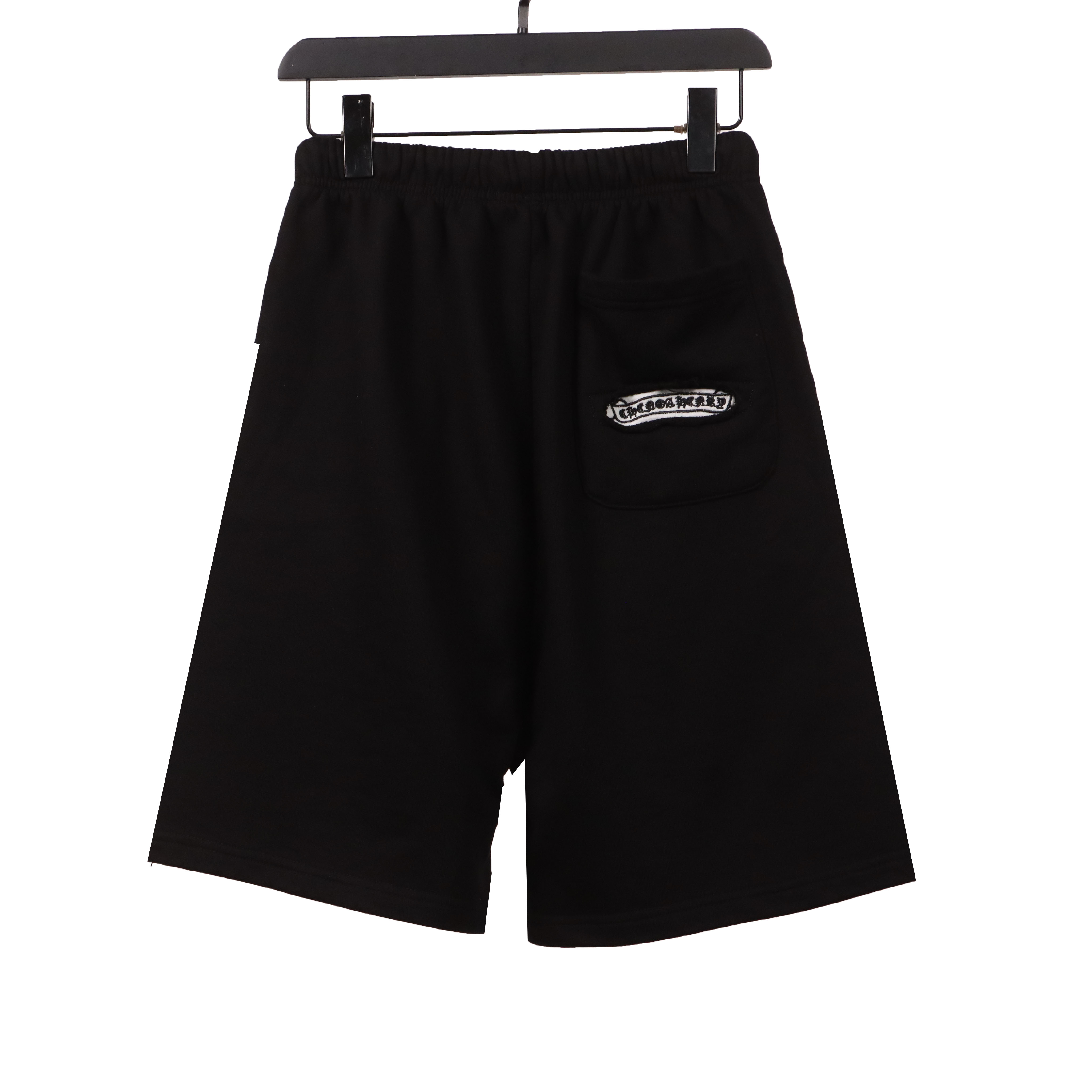 Chrome Hearts Horseshoe Distressed Sanskrit Shorts Black