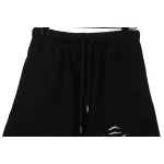 Chrome Hearts Horseshoe Distressed Sanskrit Shorts Black