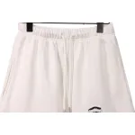 Chrome Hearts Horseshoe Distressed Sanskrit Shorts White