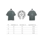 Chrome Hearts Horseshoe Logo Short Sleeve T-Shirt Grey