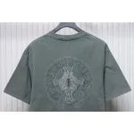 Chrome Hearts Horseshoe Logo Short Sleeve T-Shirt Grey