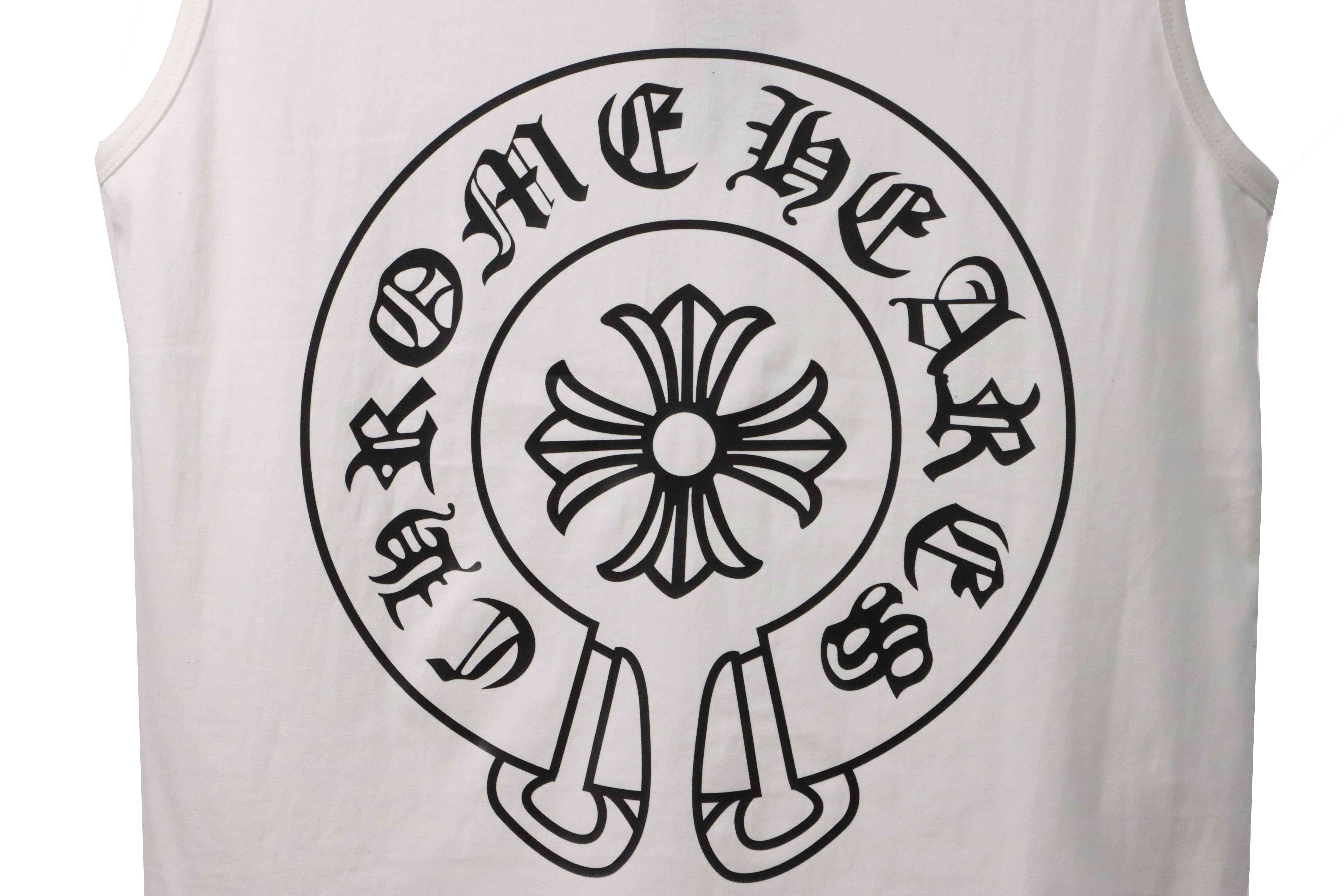 Chrome Hearts Horseshoe Print Vest White