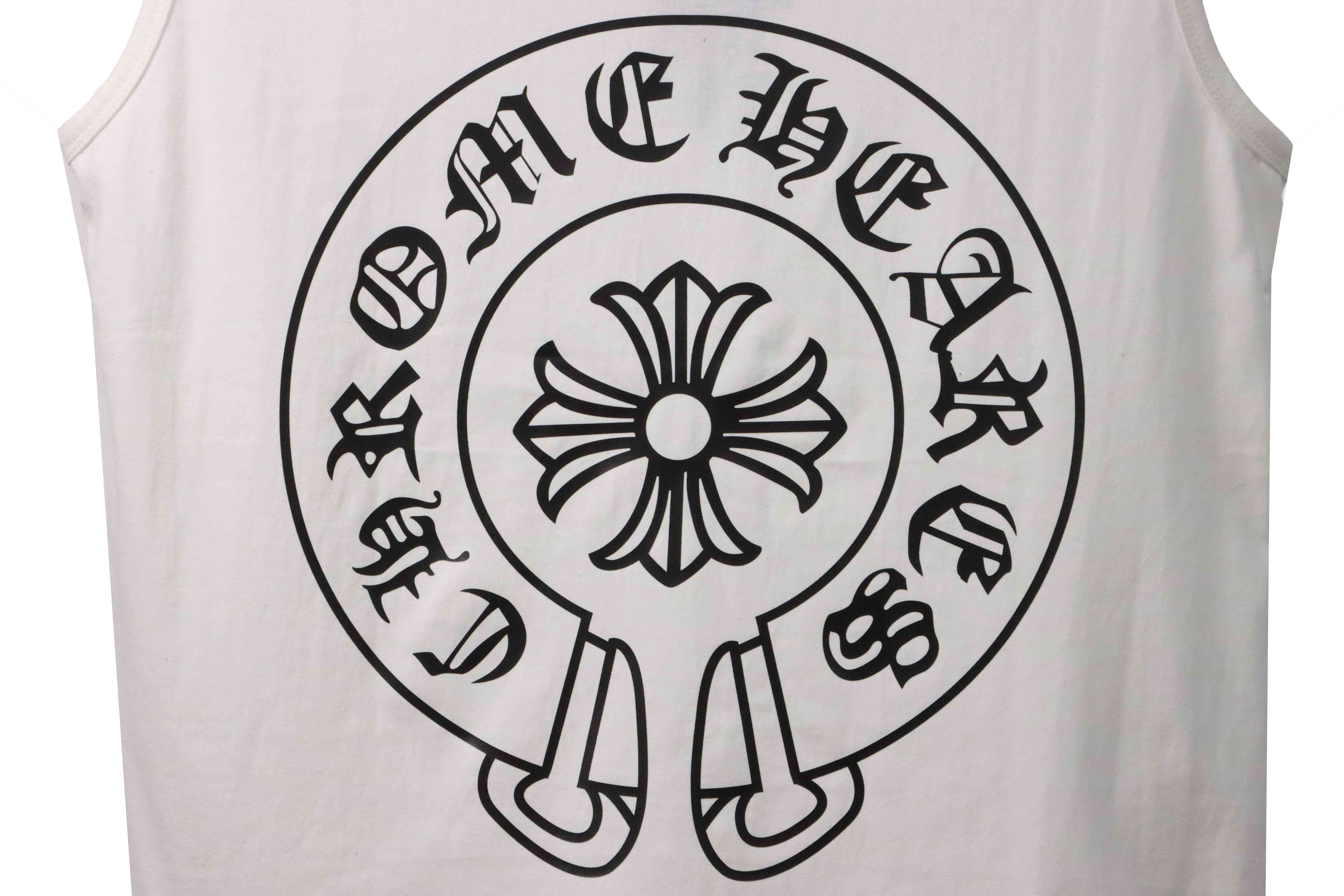 Chrome Hearts Horseshoe Print Vest White