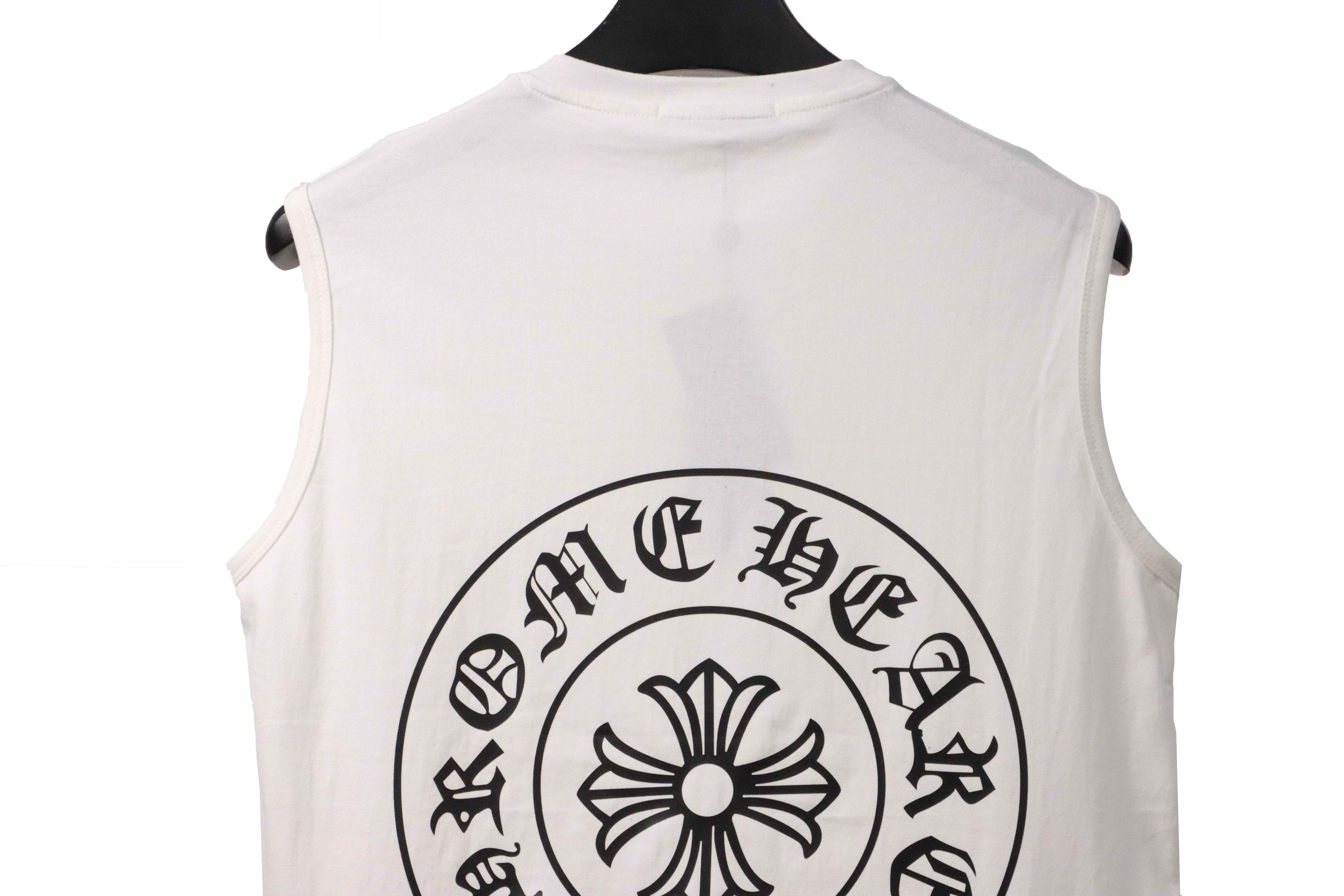 Chrome Hearts Horseshoe Print Vest White