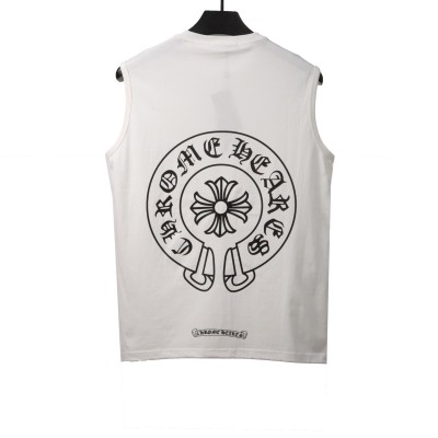 Chrome Hearts Horseshoe Print Vest White 01