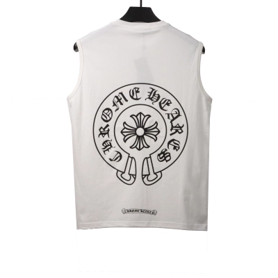Chrome Hearts Horseshoe Print Vest White 01