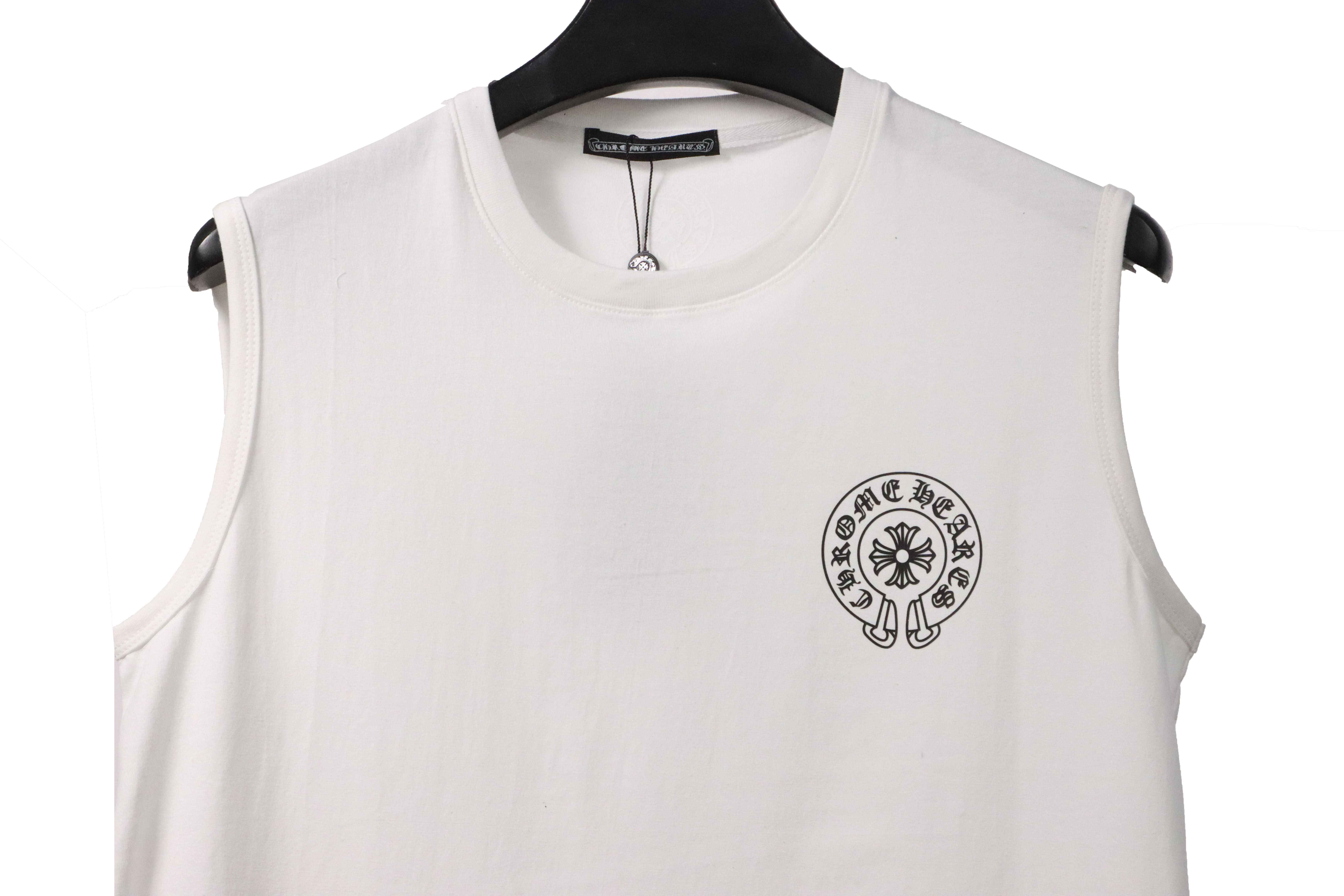 Chrome Hearts Horseshoe Print Vest White
