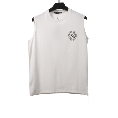 Chrome Hearts Horseshoe Print Vest White 02