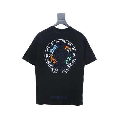 Chrome Hearts Horseshoe Printed Short Sleeve Black 02