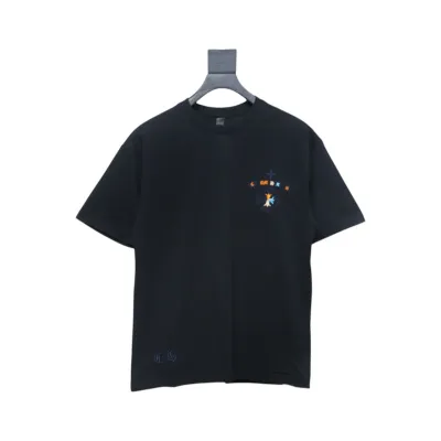 Chrome Hearts Horseshoe Printed Short Sleeve Black 01
