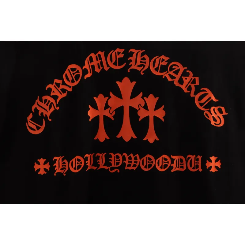 Chrome Hearts Limited Edition Cross Sanskrit Short Sleeve Black