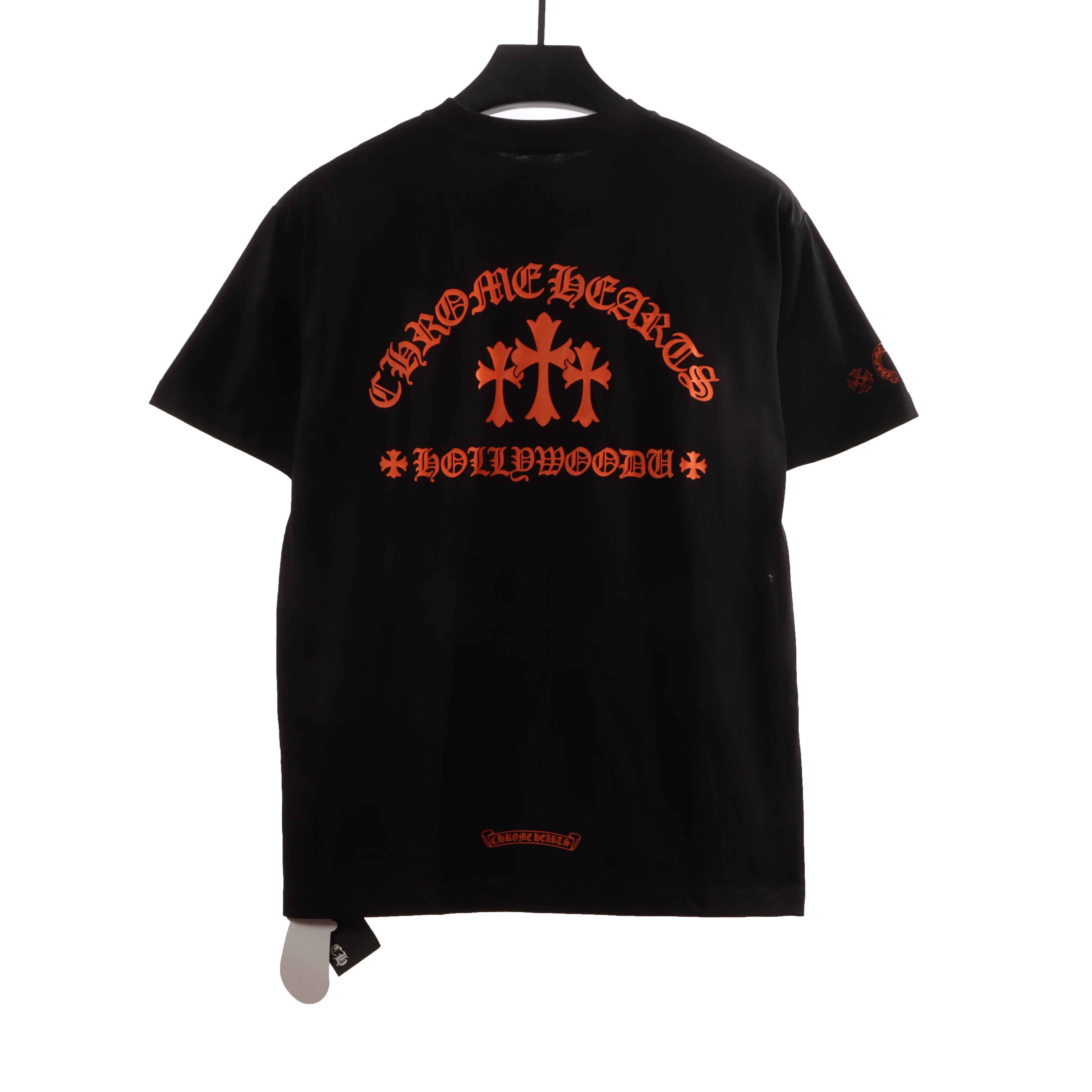 Chrome Hearts Limited Edition Cross Sanskrit Short Sleeve Black