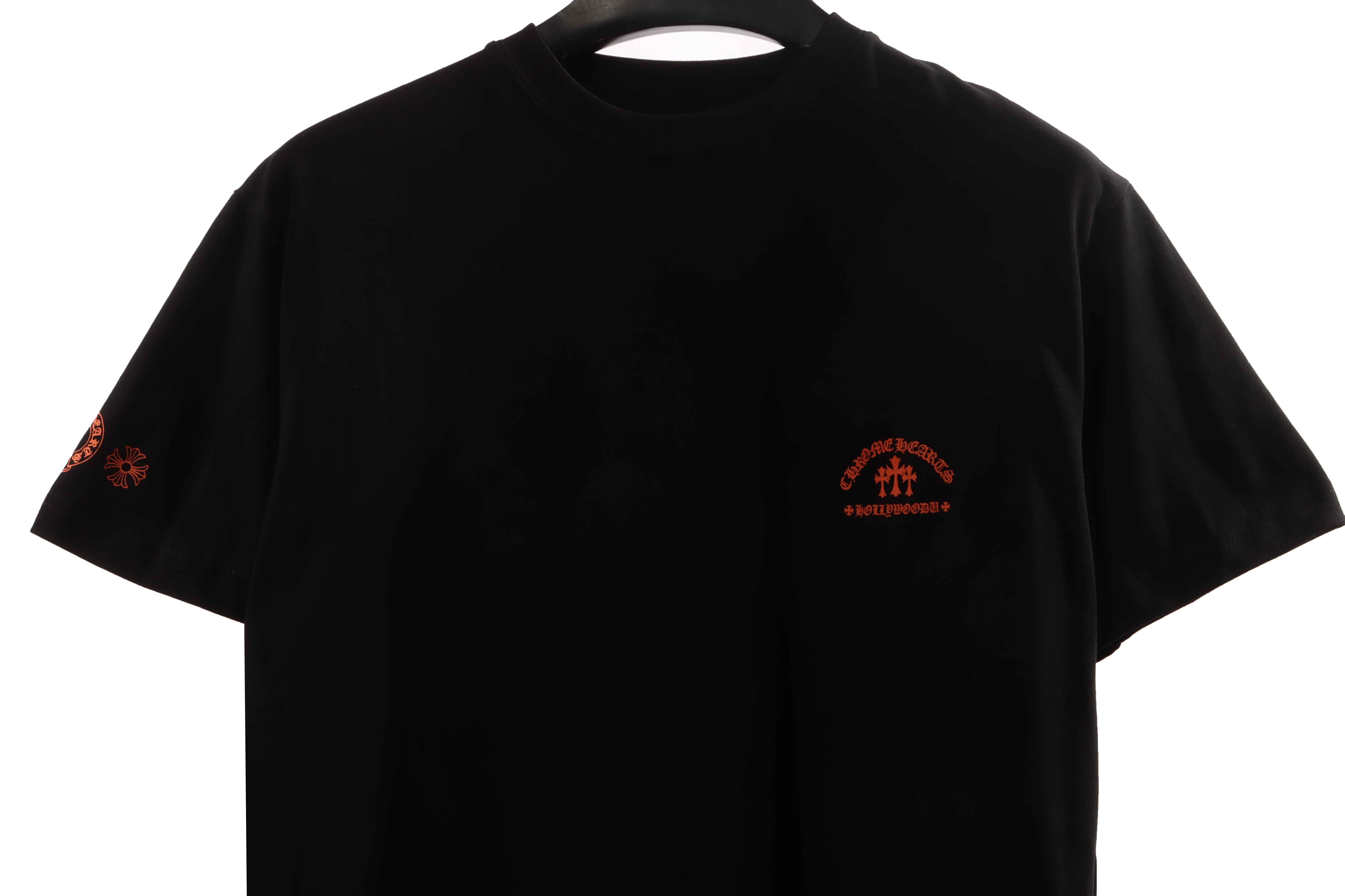 Chrome Hearts Limited Edition Cross Sanskrit Short Sleeve Black