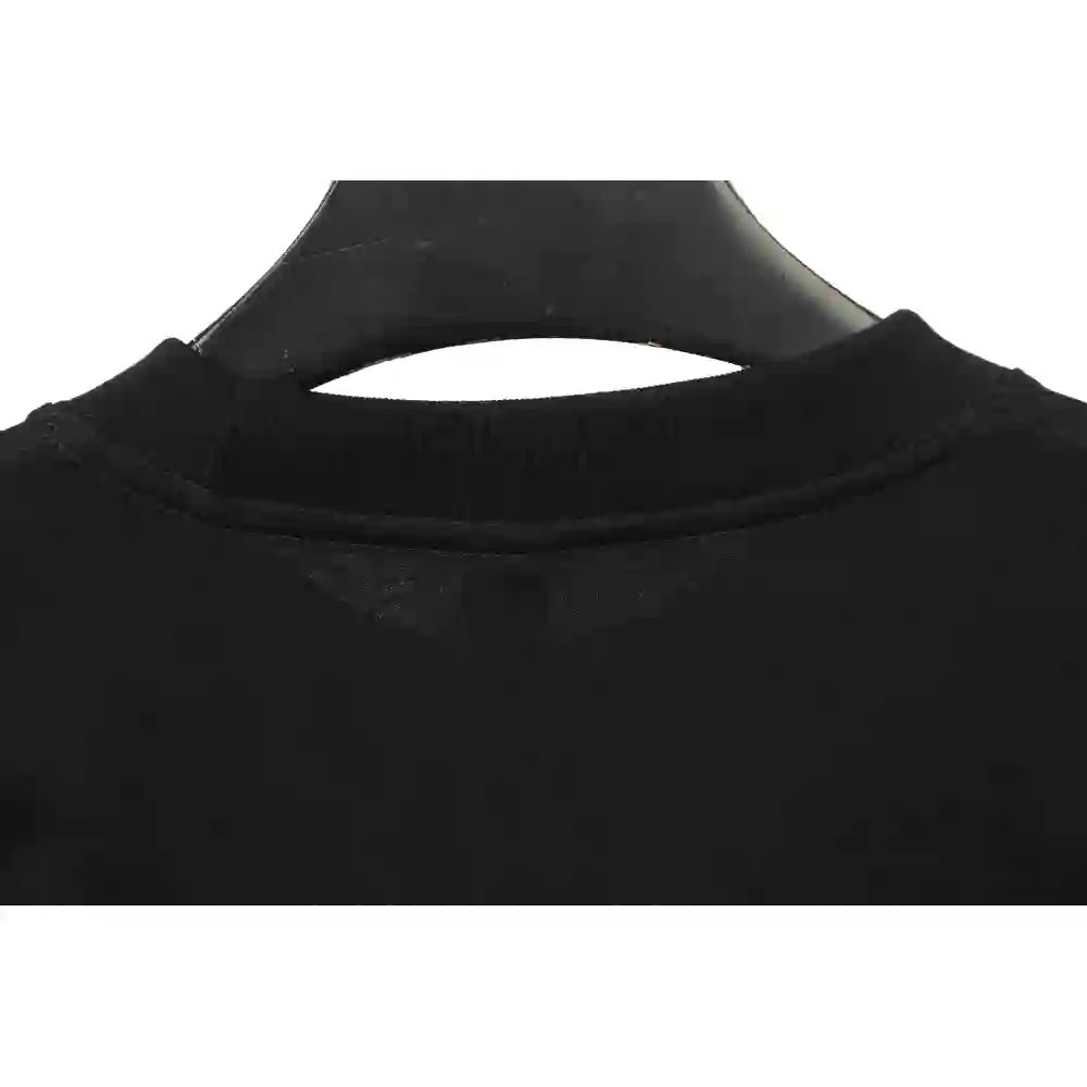 Chrome Hearts Metal Cross Leather Short Sleeve Black