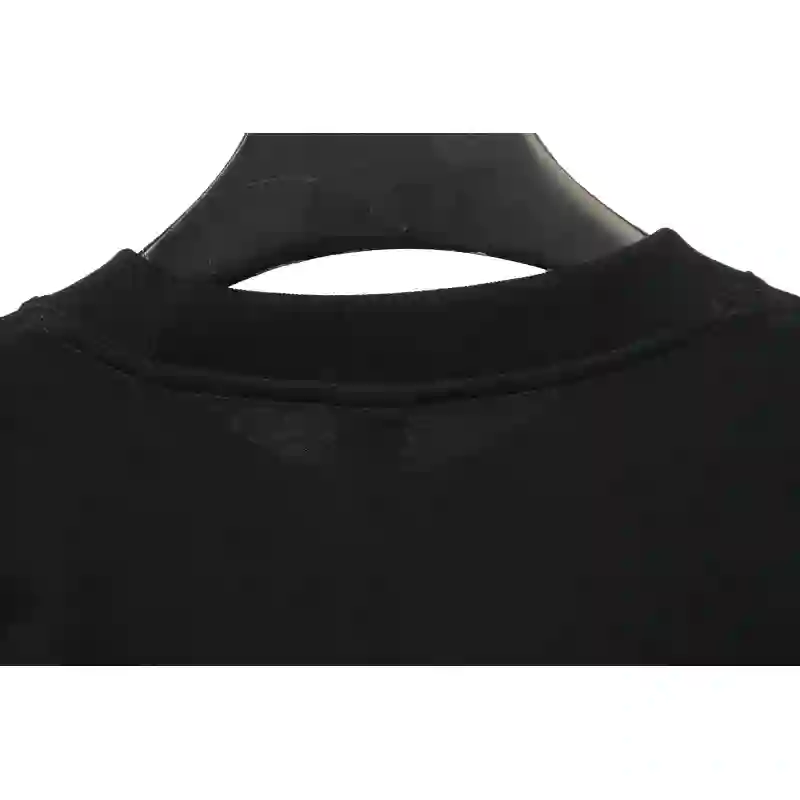 Chrome Hearts Metal Cross Leather Short Sleeve Black
