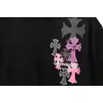 Chrome Hearts Metal Cross Leather Short Sleeve Black