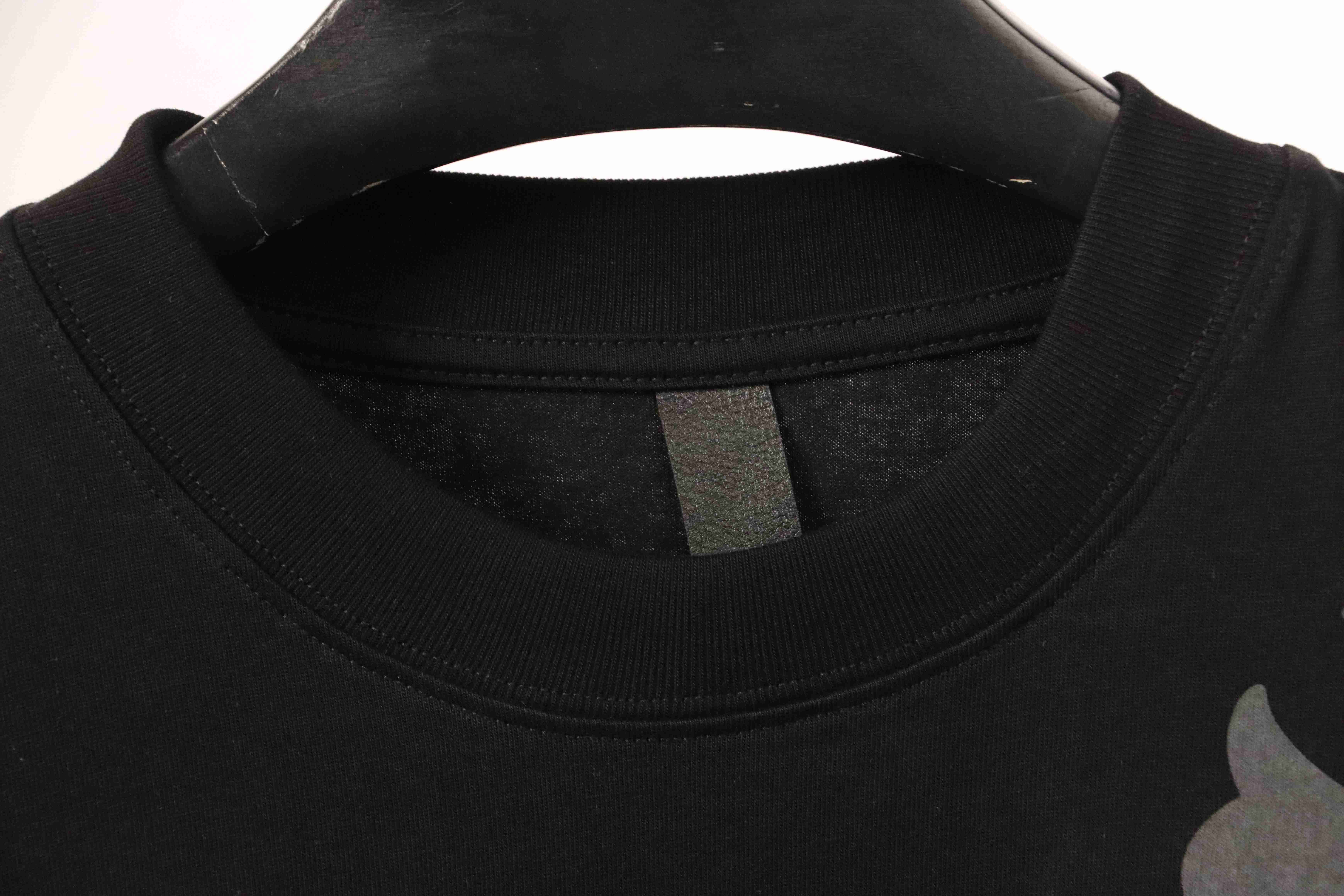 Chrome Hearts Metal Cross Leather Short Sleeve Black