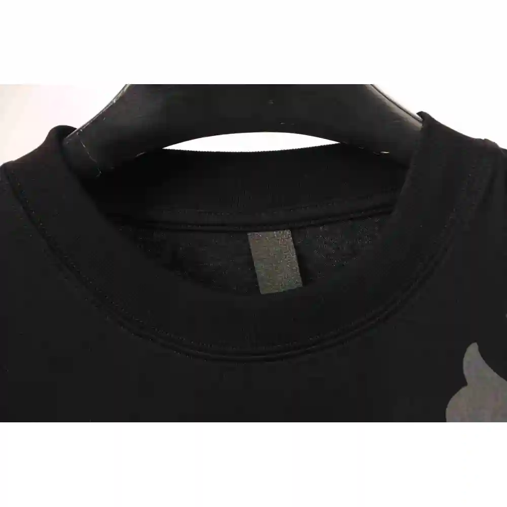 Chrome Hearts Metal Cross Leather Short Sleeve Black
