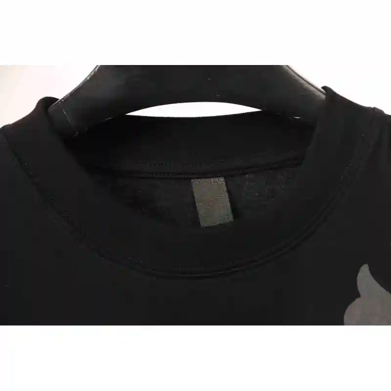 Chrome Hearts Metal Cross Leather Short Sleeve Black