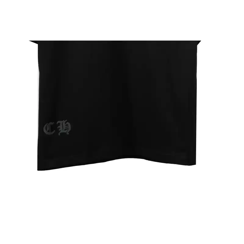 Chrome Hearts Metal Cross Leather Short Sleeve Black