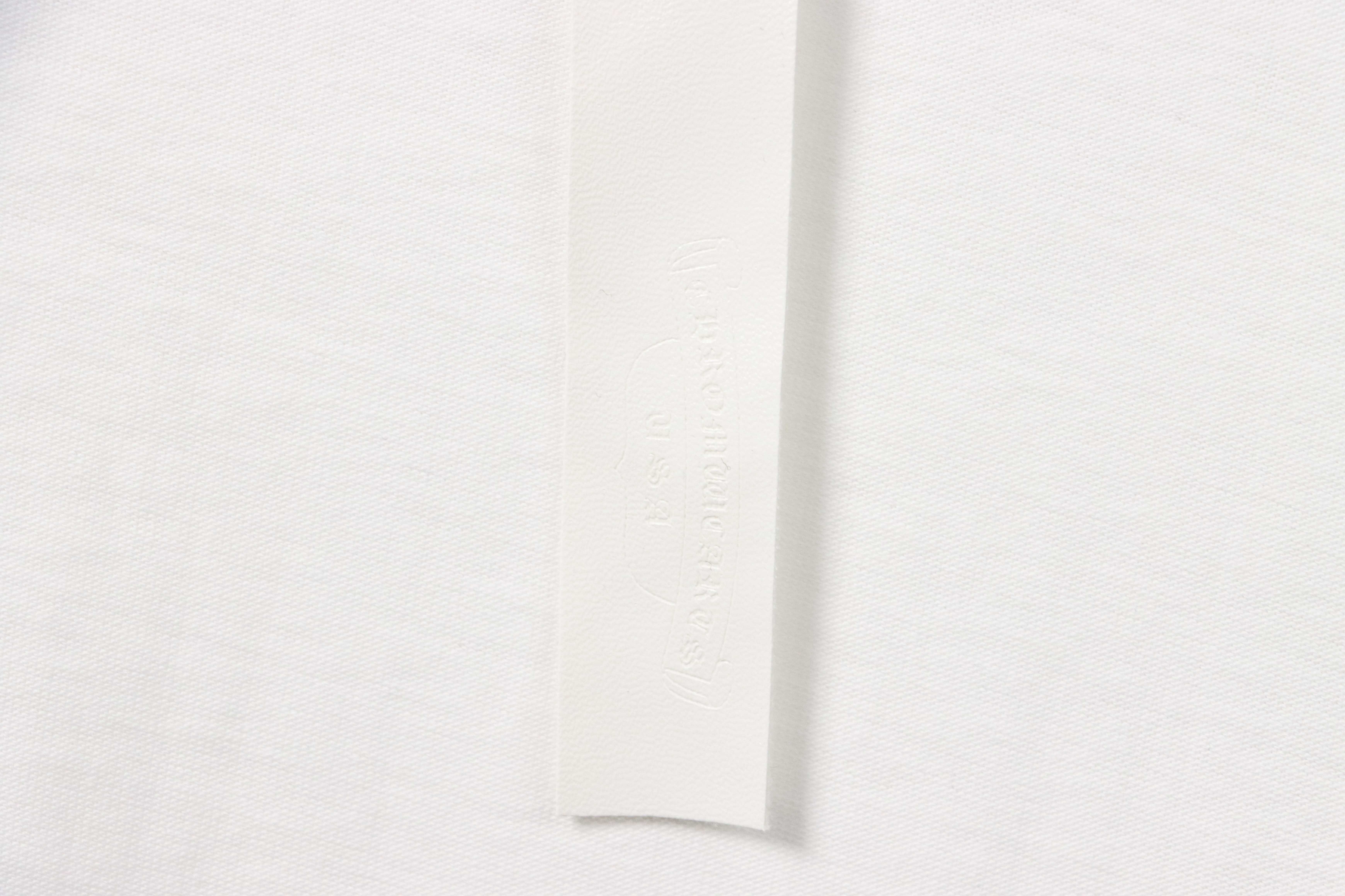 Chrome Hearts Metal Cross Leather Short Sleeve White