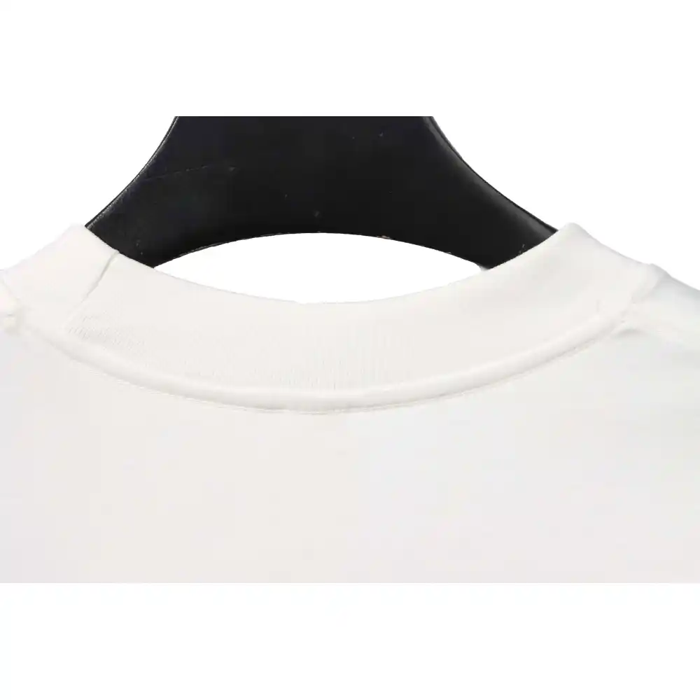 Chrome Hearts Metal Cross Leather Short Sleeve White