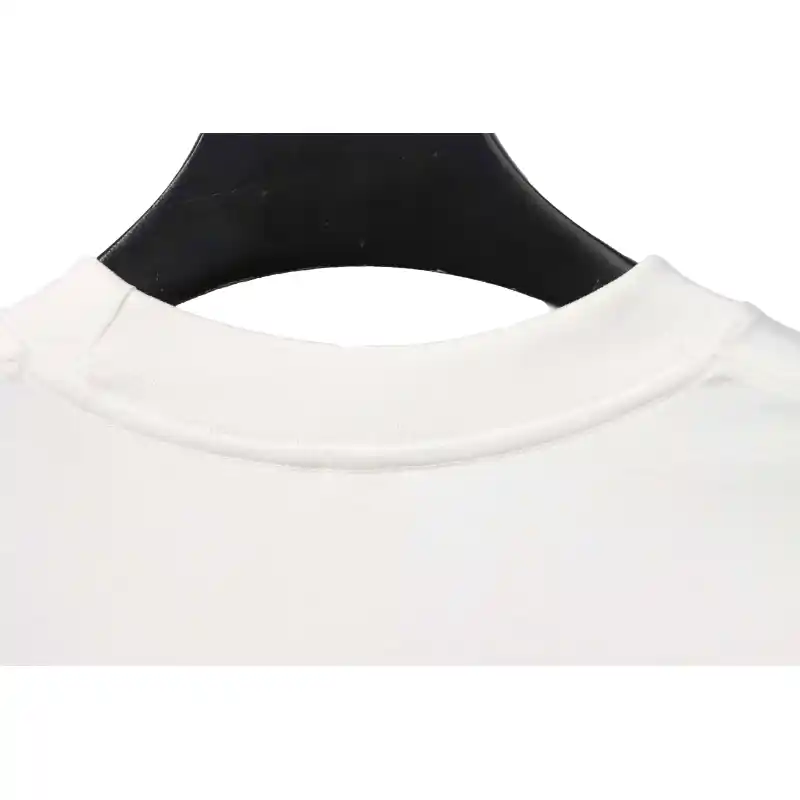 Chrome Hearts Metal Cross Leather Short Sleeve White