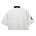 Chrome Hearts Metal Cross Leather Short Sleeve White
