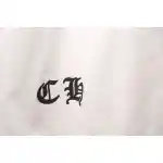 Chrome Hearts Metal Cross Leather Short Sleeve White