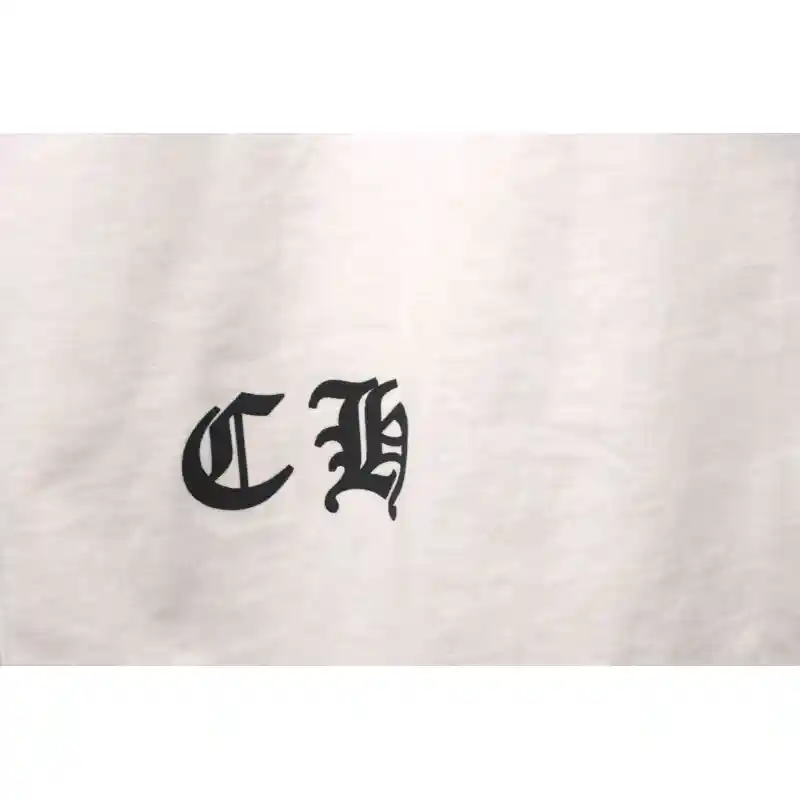 Chrome Hearts Metal Cross Leather Short Sleeve White