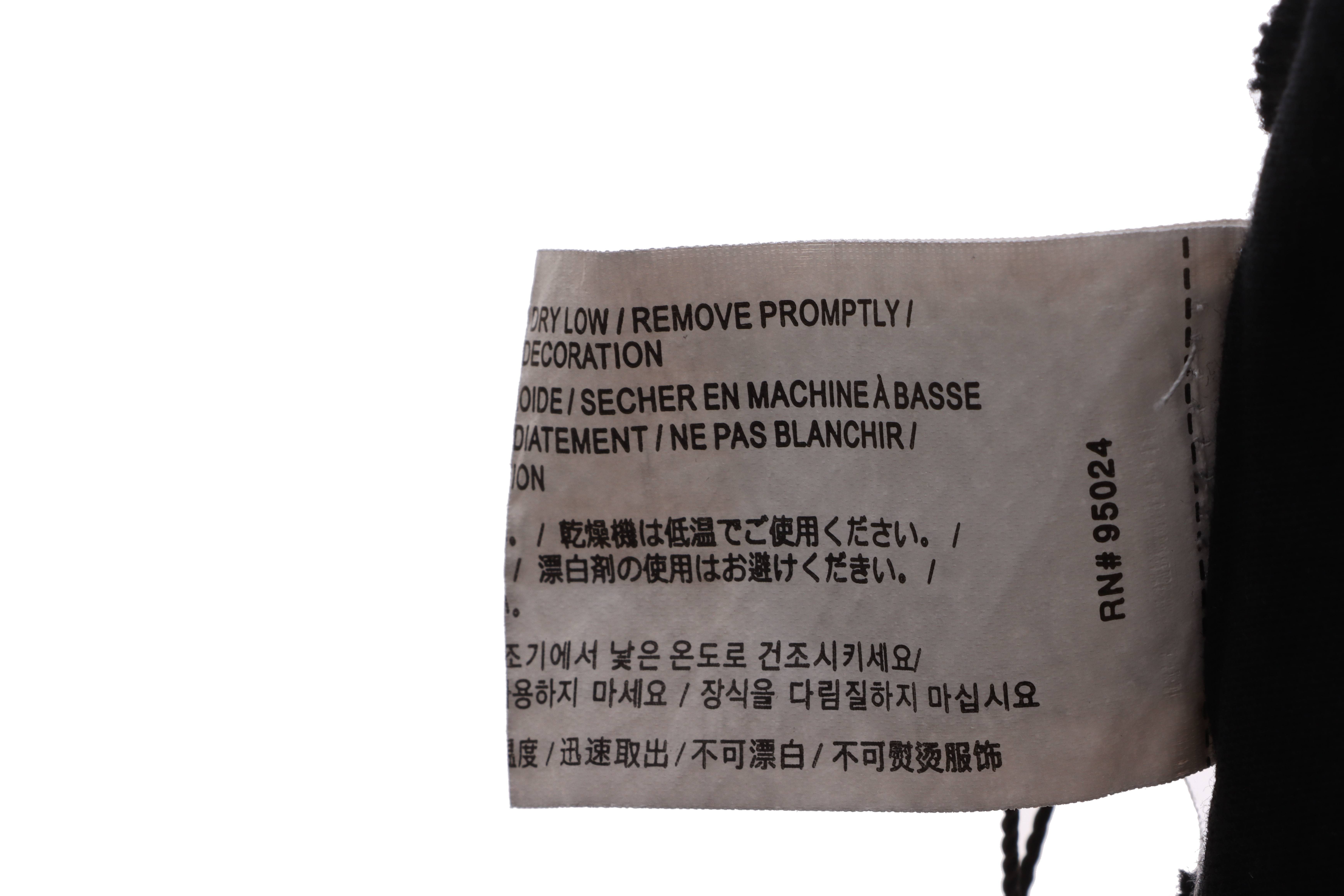 Chrome Hearts neckline Sanskrit horseshoe print short sleeves Black