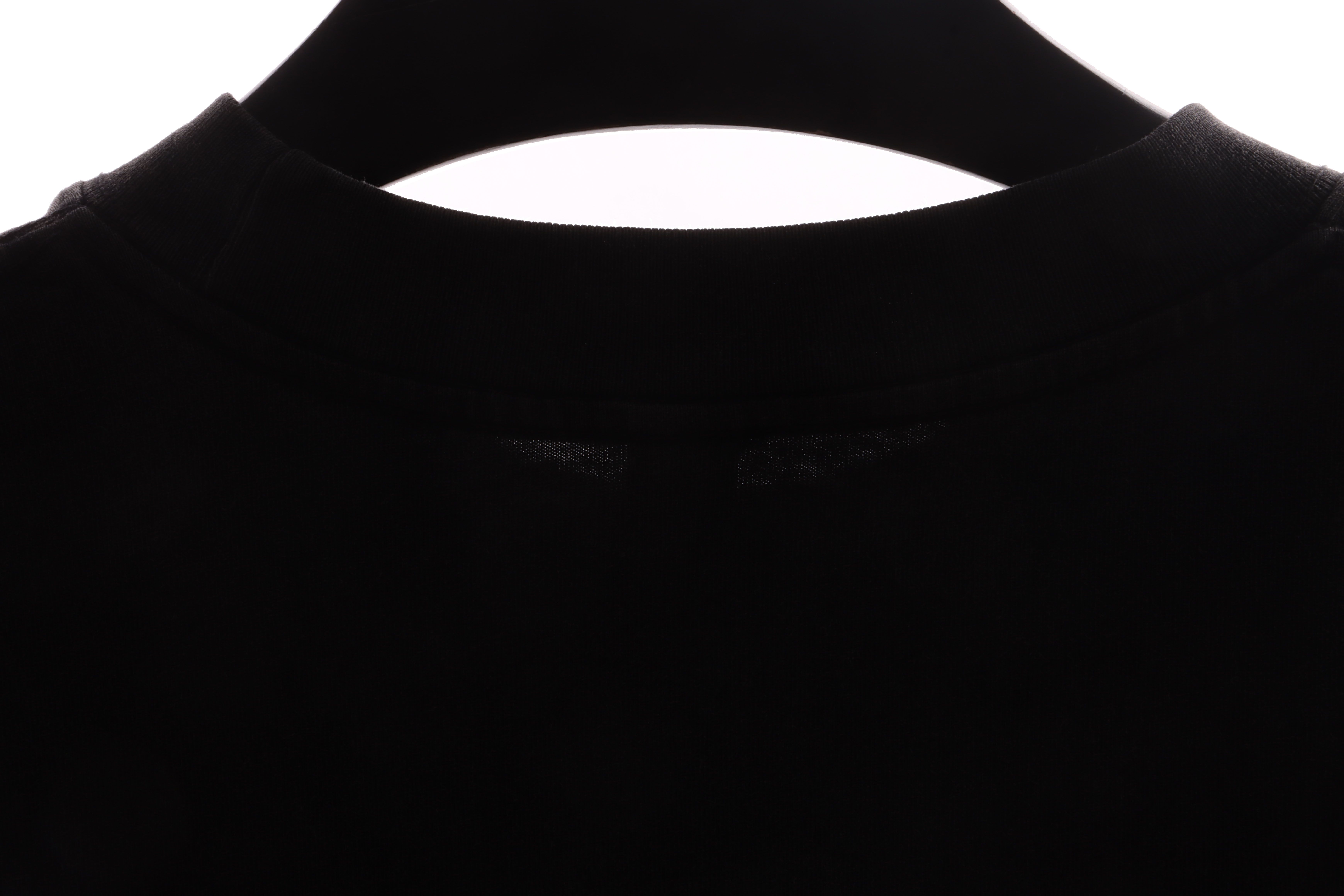 Chrome Hearts neckline Sanskrit horseshoe print short sleeves Black