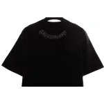 Chrome Hearts neckline Sanskrit horseshoe print short sleeves Black