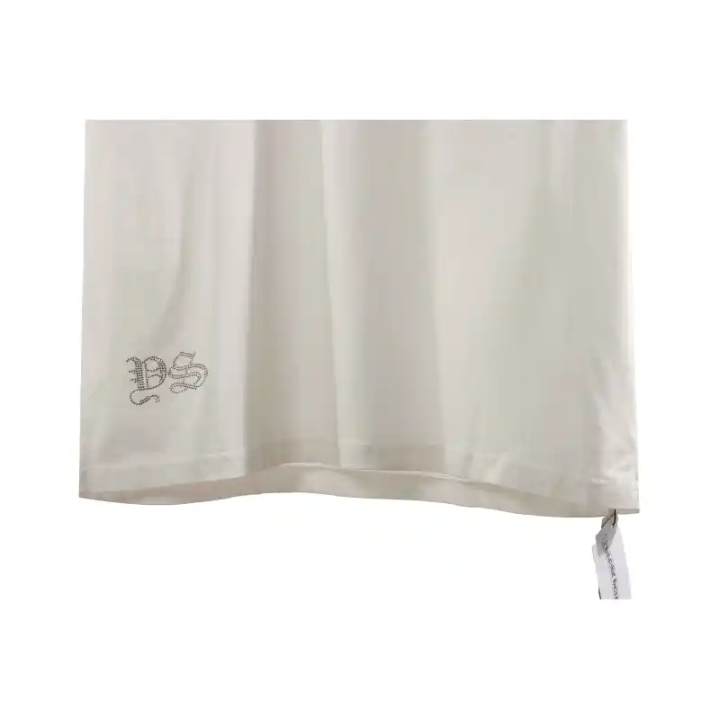 Chrome Hearts Neckline Sanskrit Hot Diamond Short Sleeve White