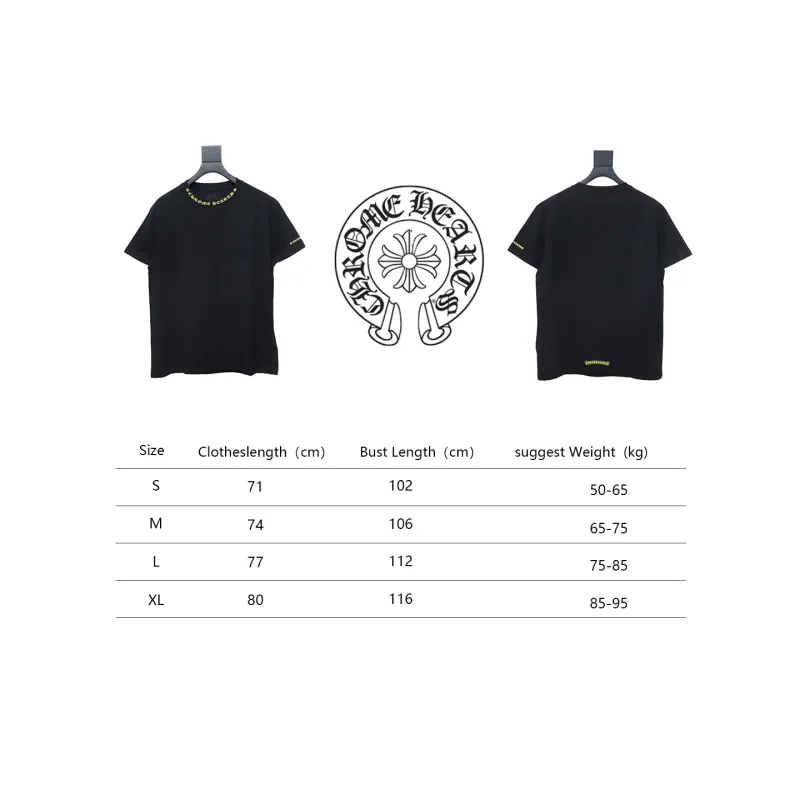 Chrome Hearts Neckline Sanskrit Print Short Sleeve Black