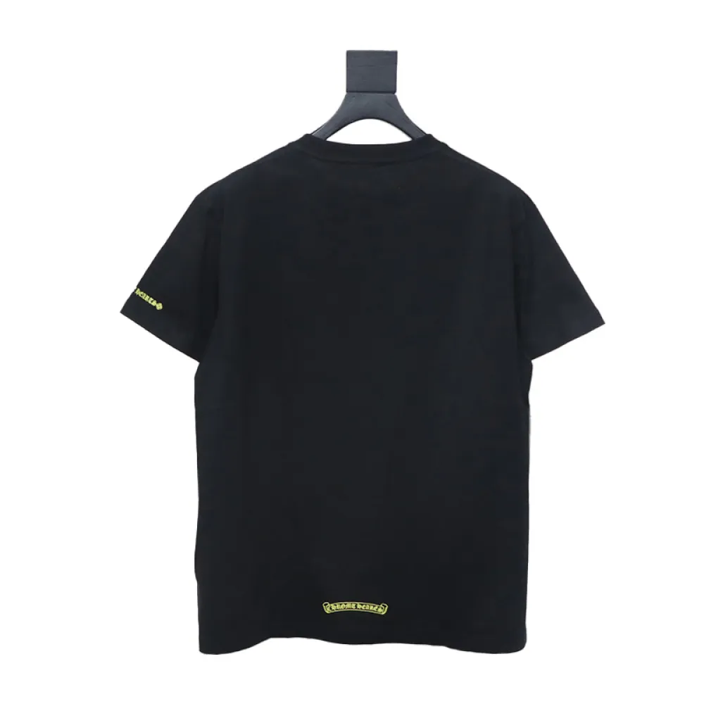 Chrome Hearts Neckline Sanskrit Print Short Sleeve Black
