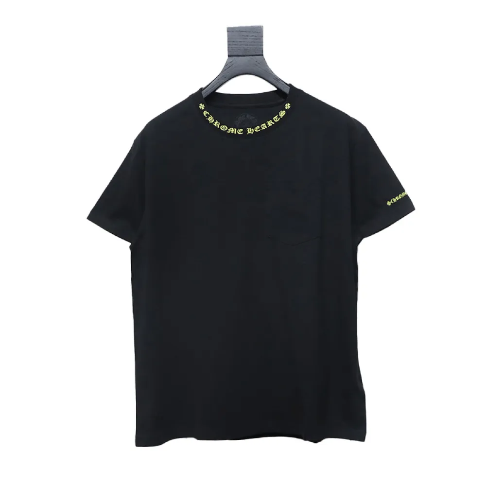 Chrome Hearts Neckline Sanskrit Print Short Sleeve Black