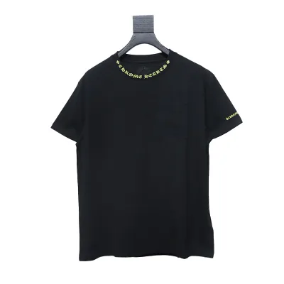 Chrome Hearts Neckline Sanskrit Print Short Sleeve Black 01