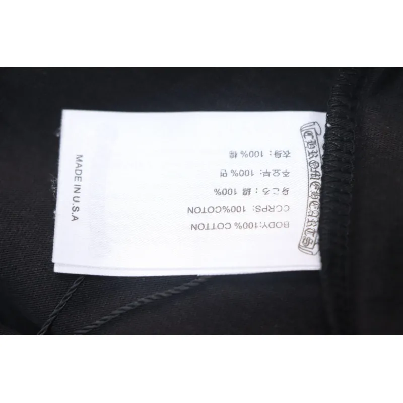 Chrome Hearts Neckline Sanskrit Print Short Sleeve Black