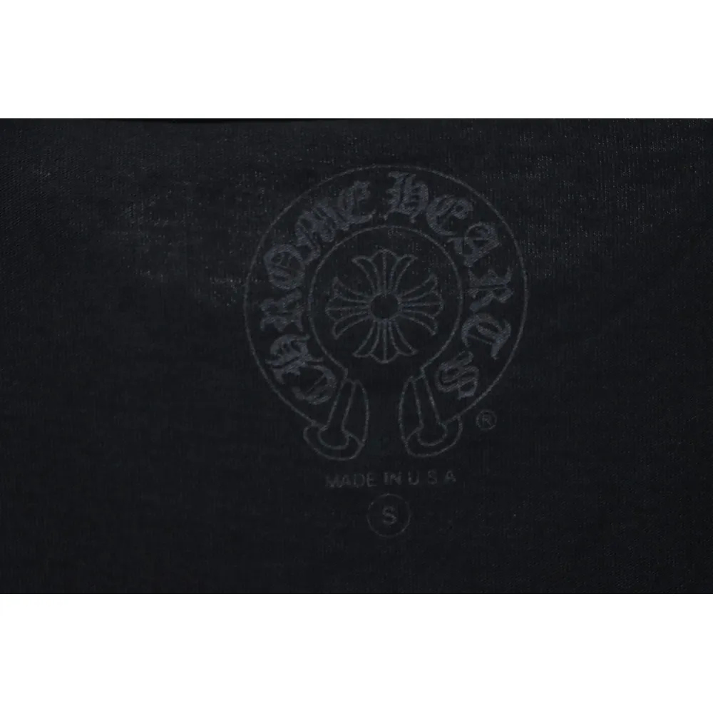 Chrome Hearts Neckline Sanskrit Print Short Sleeve Black