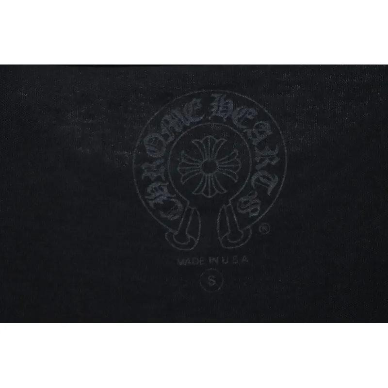 Chrome Hearts Neckline Sanskrit Print Short Sleeve Black