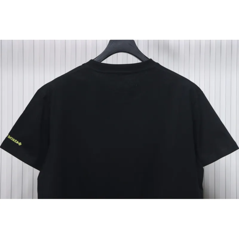 Chrome Hearts Neckline Sanskrit Print Short Sleeve Black
