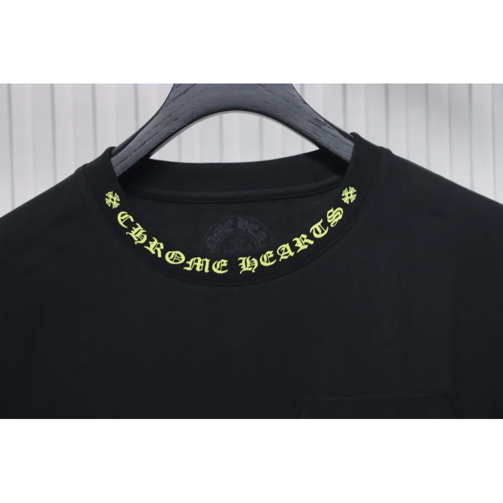 Chrome Hearts Neckline Sanskrit Print Short Sleeve Black