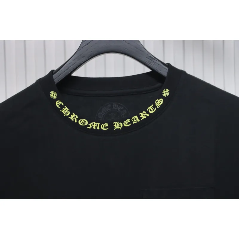 Chrome Hearts Neckline Sanskrit Print Short Sleeve Black