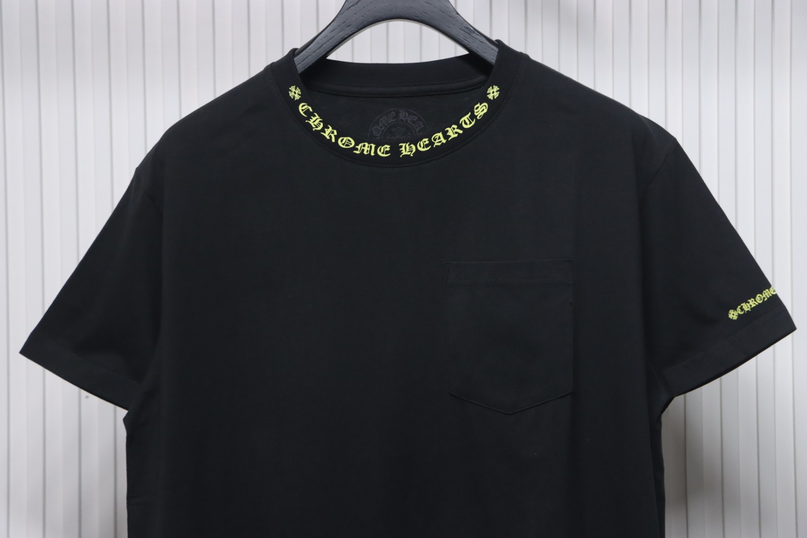 Chrome Hearts Neckline Sanskrit Print Short Sleeve Black