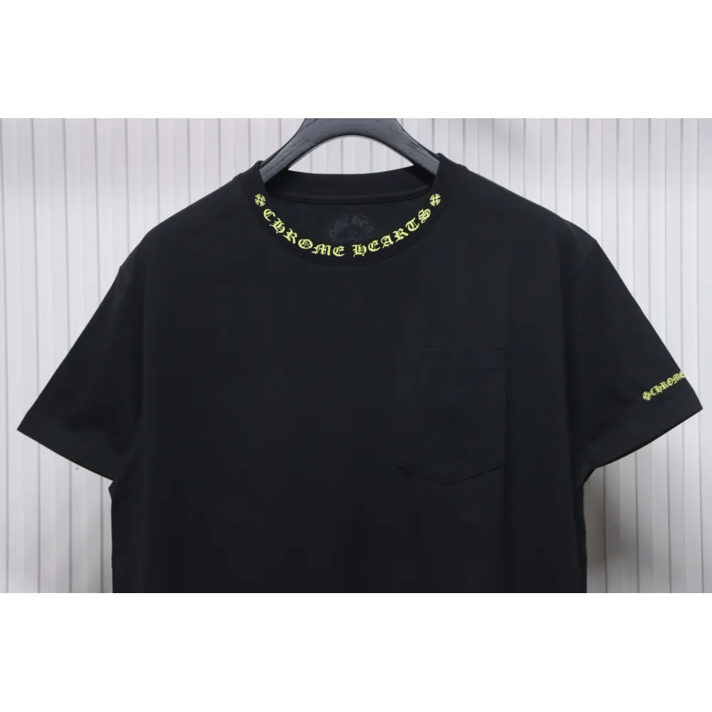 Chrome Hearts Neckline Sanskrit Print Short Sleeve Black
