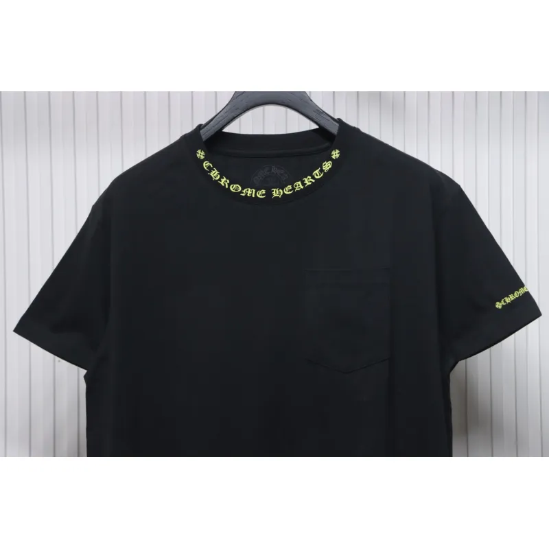 Chrome Hearts Neckline Sanskrit Print Short Sleeve Black