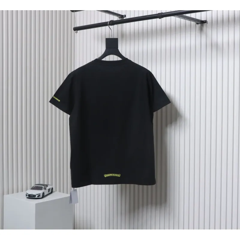 Chrome Hearts Neckline Sanskrit Print Short Sleeve Black