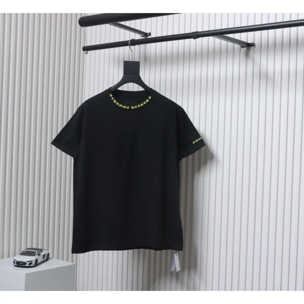 Chrome Hearts Neckline Sanskrit Print Short Sleeve Black