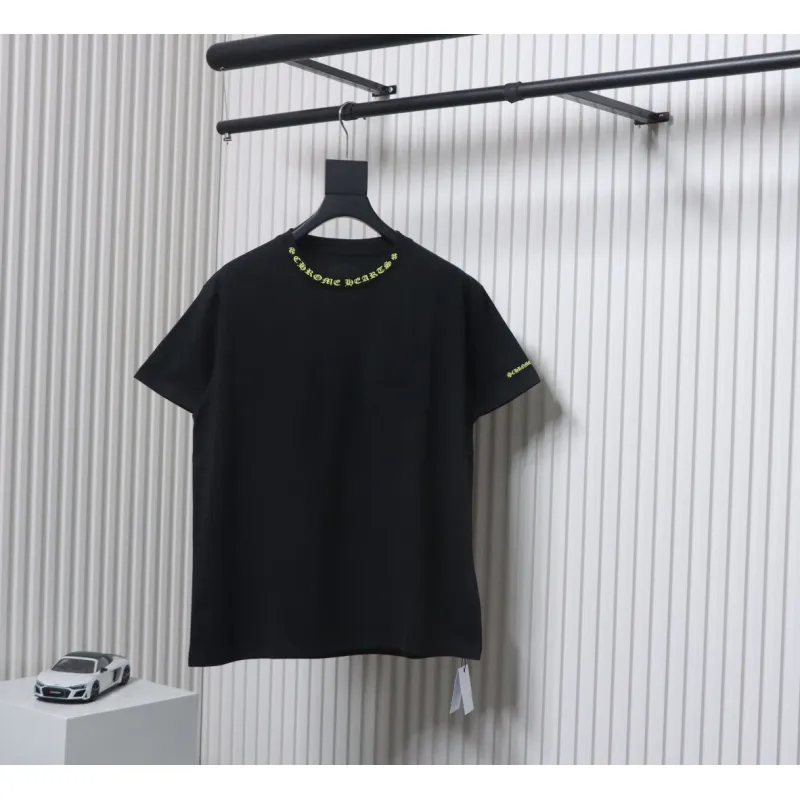 Chrome Hearts Neckline Sanskrit Print Short Sleeve Black